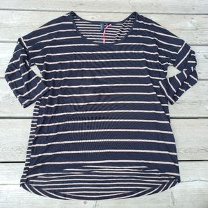 NWT Cynthia Rowley striped 1/2 sleeve top